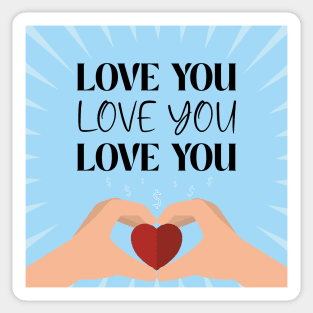 Love you Love you Love you | Yes Yes Yes | Gang gang | Strong woman | Back to School | Dorm decor | TikTok Pinkydoll NPC Sticker